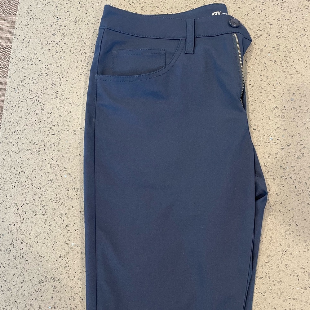 Travis Mathew Men's Navy Zip-Front Pants - Picture 2 of 3